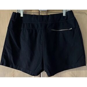 TWO PAIRS  2 Athleta Drawstring Active Shorts Women's Size Large Black and Gray